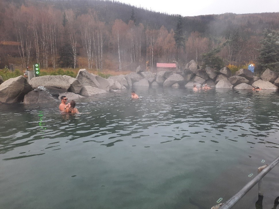 Arctic soak - soak in a hot spring